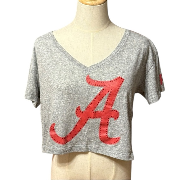 PINK Victoria's Secret Tops - PINK Victoria’s Secret Alabama Crimson Tide Crop Tee Medium